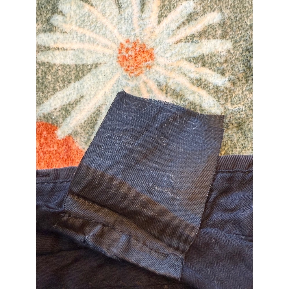Prada Milano Womens Navy Blue Cotton Twill Trousers‎ Button Fly Made in Italy 48 - Picture 8 of 14